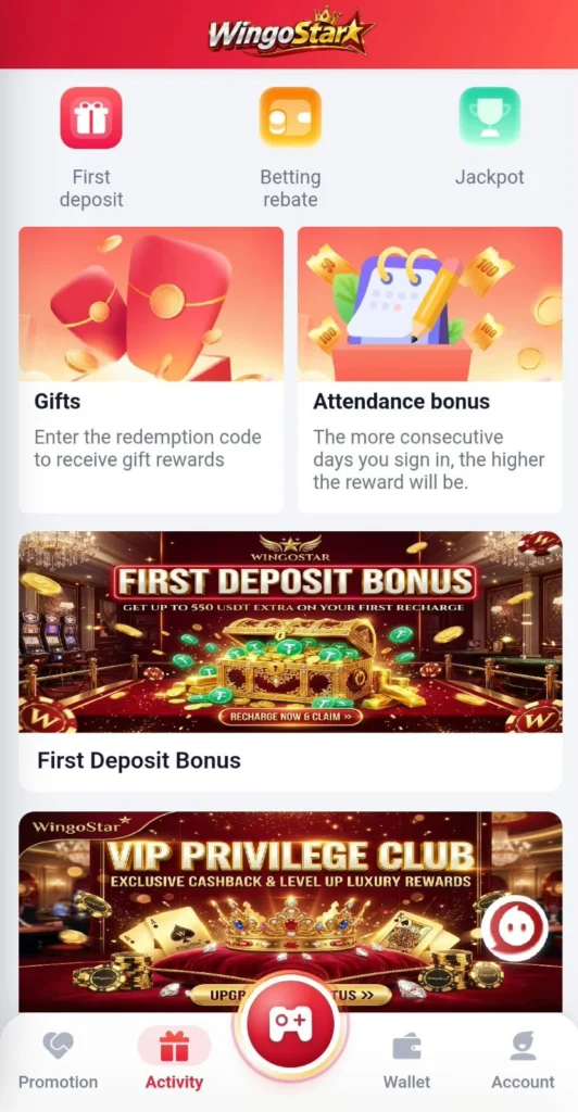 WingoStar Game
